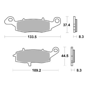 Brembo Prime Sinter Front Brake Pads 07KA18SA