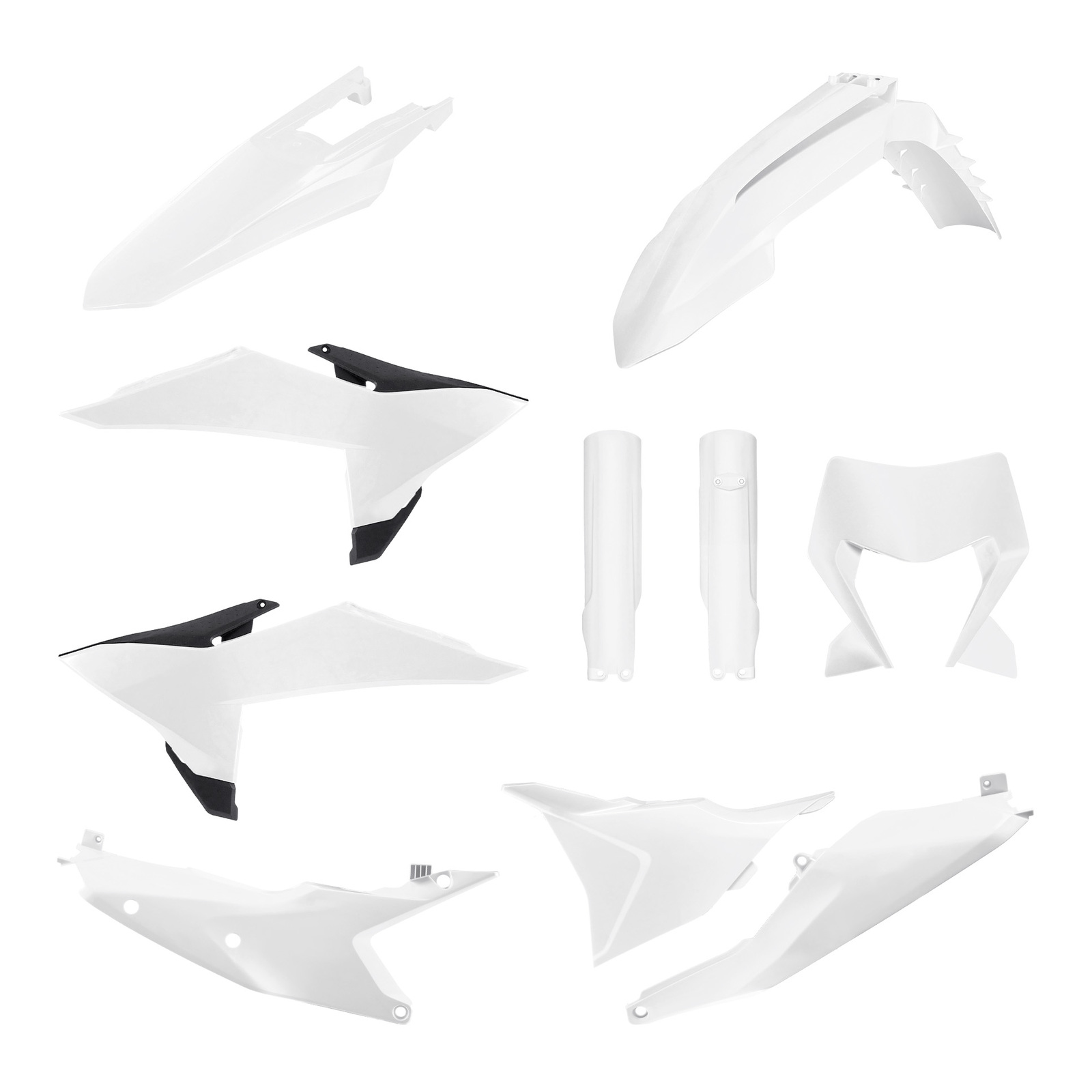 Polisport Full Plastic Kit - KTM EXC / EXC-F / XC-W / XC-FW ('26) - White